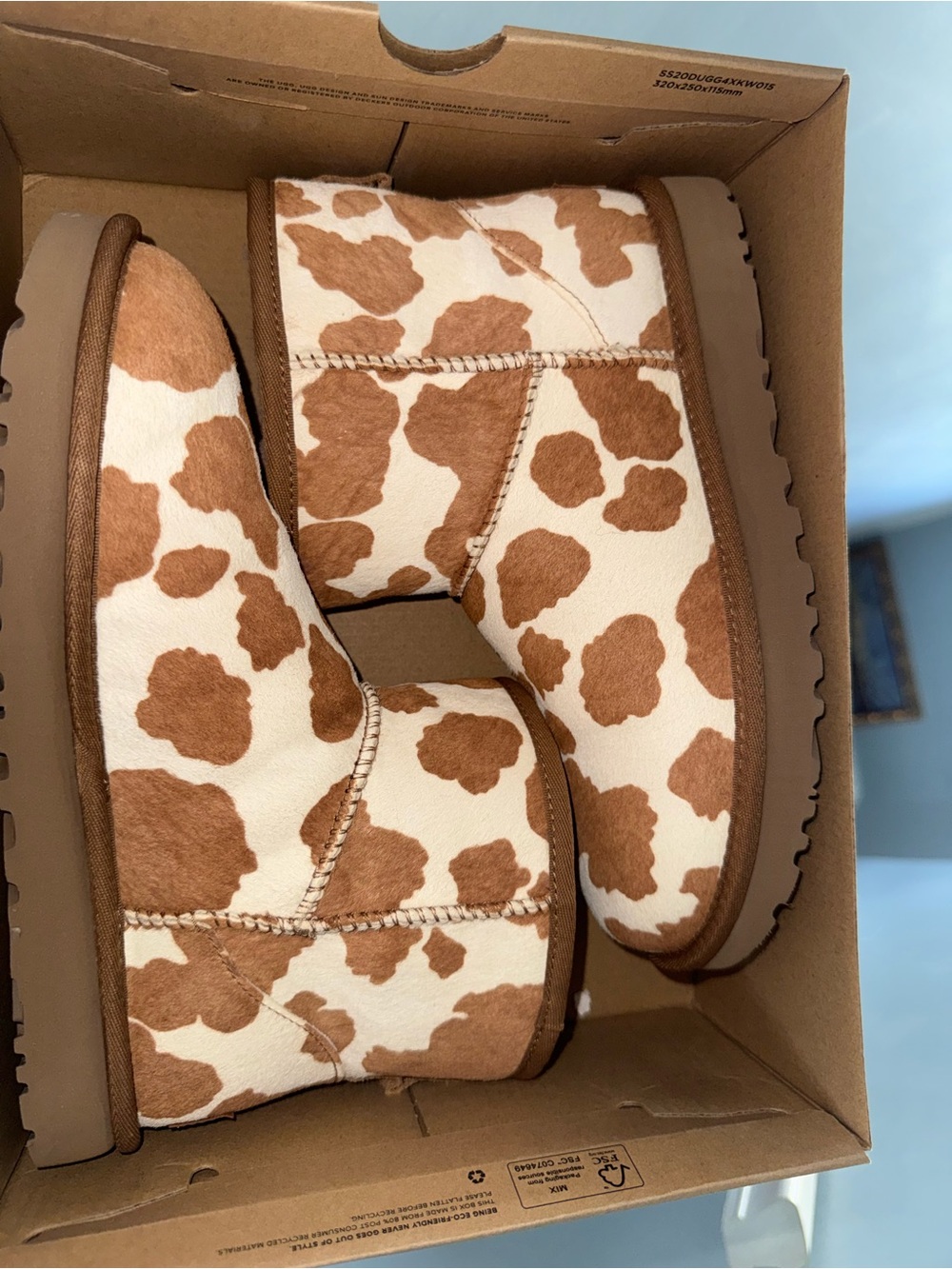 Cow-Print CLASSIC mini UGG Boots ***NEW IN BOX***